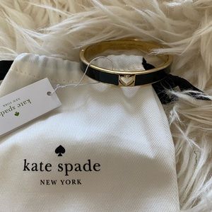 KATE SPADE NWT Black & Gold Bangle Bracelet